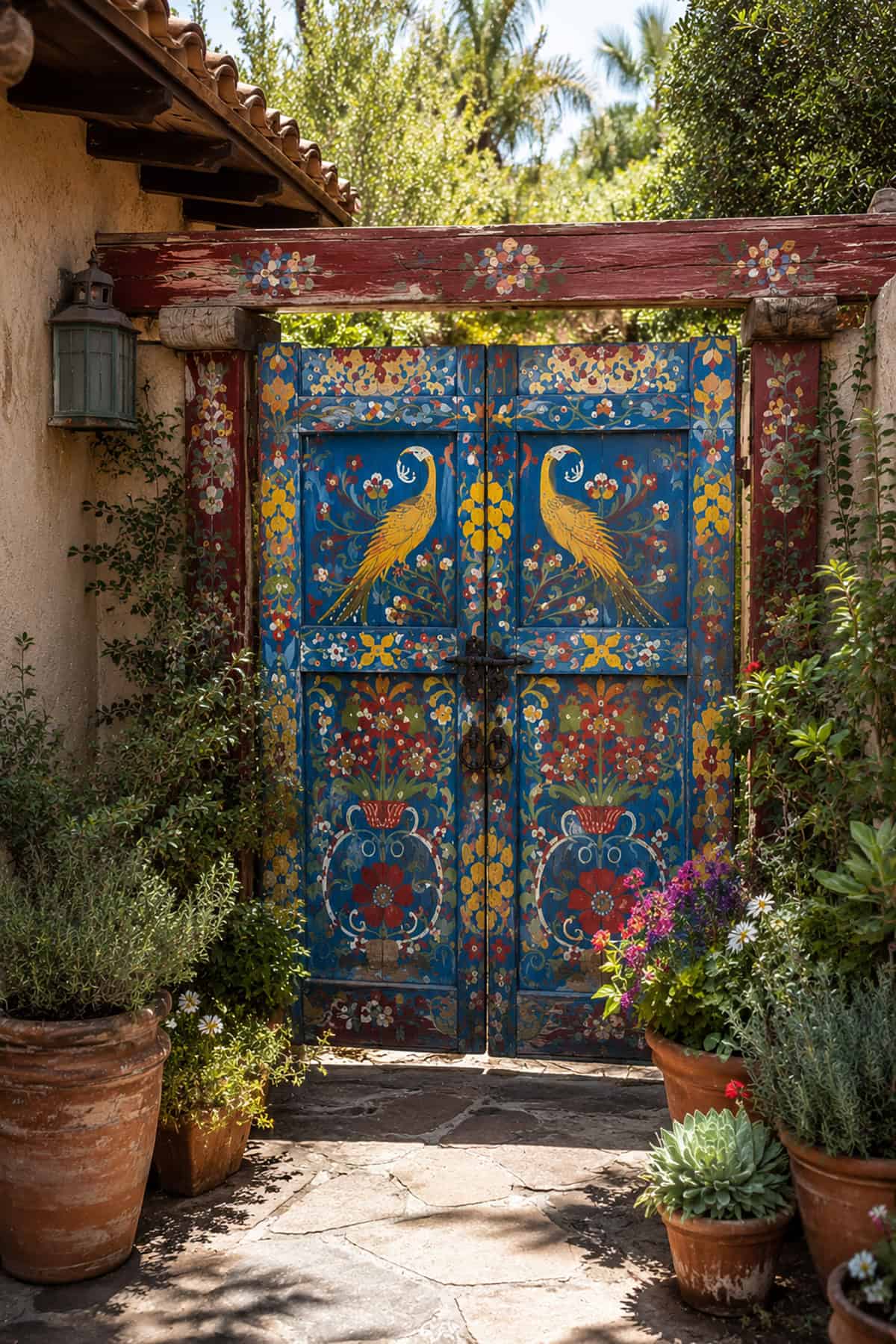 Painted Folk Art Gate