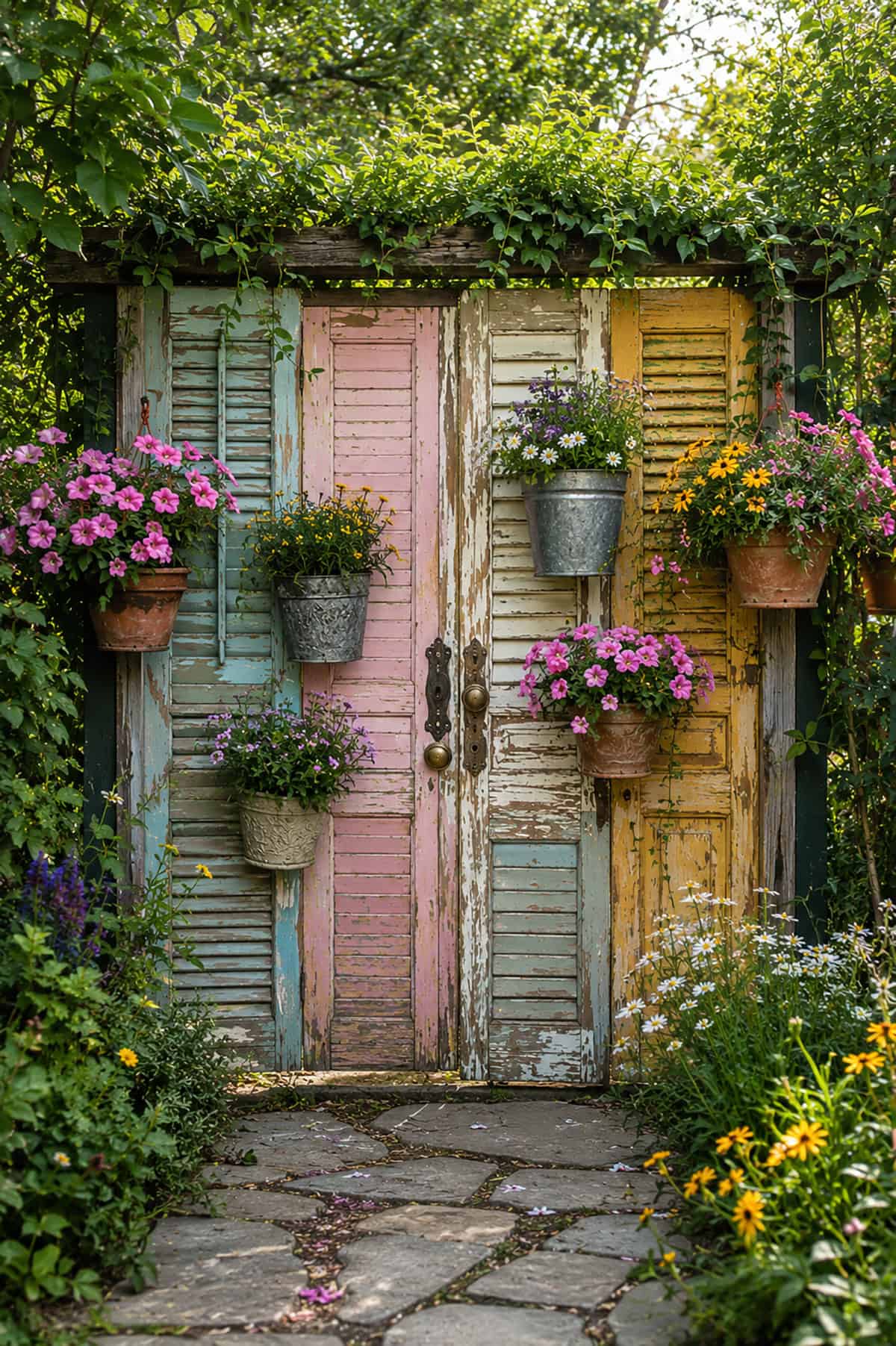 Upcycled Shutter Garden Gate