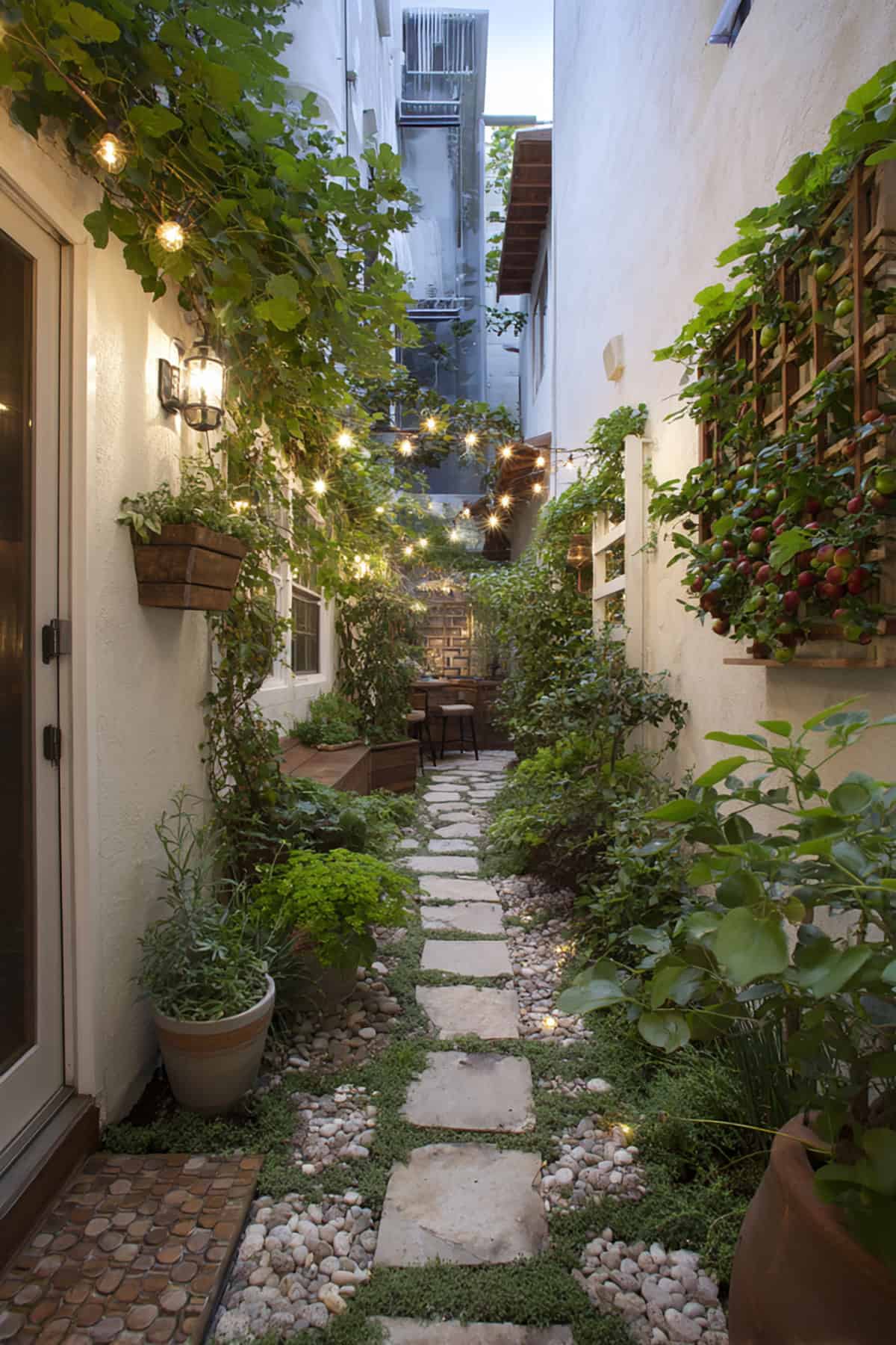 Narrow Side Yard Edible Alley.