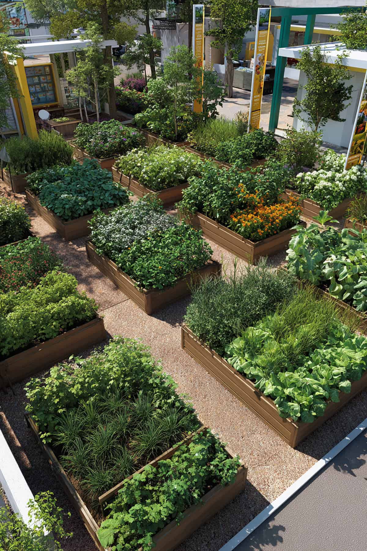 Companion Plant Blocks Layout