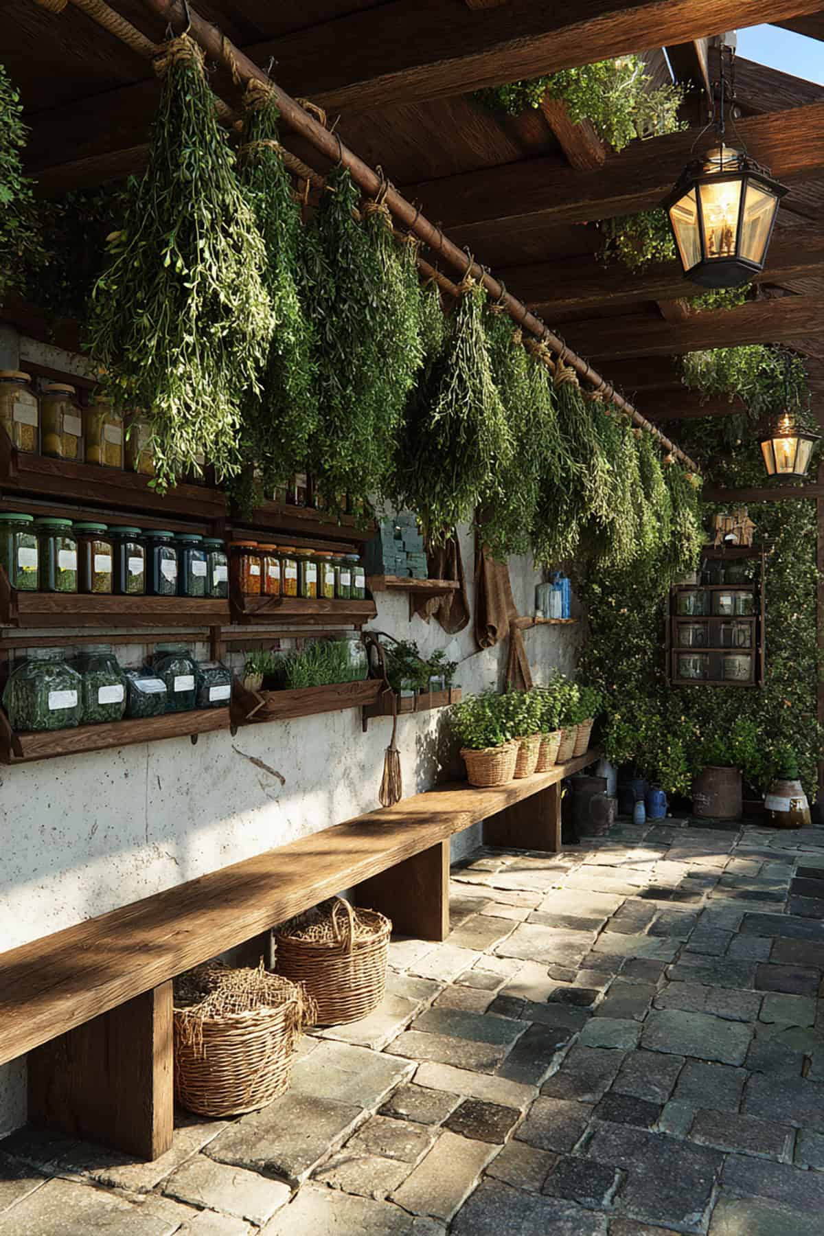 Herb Drying Rail Interior