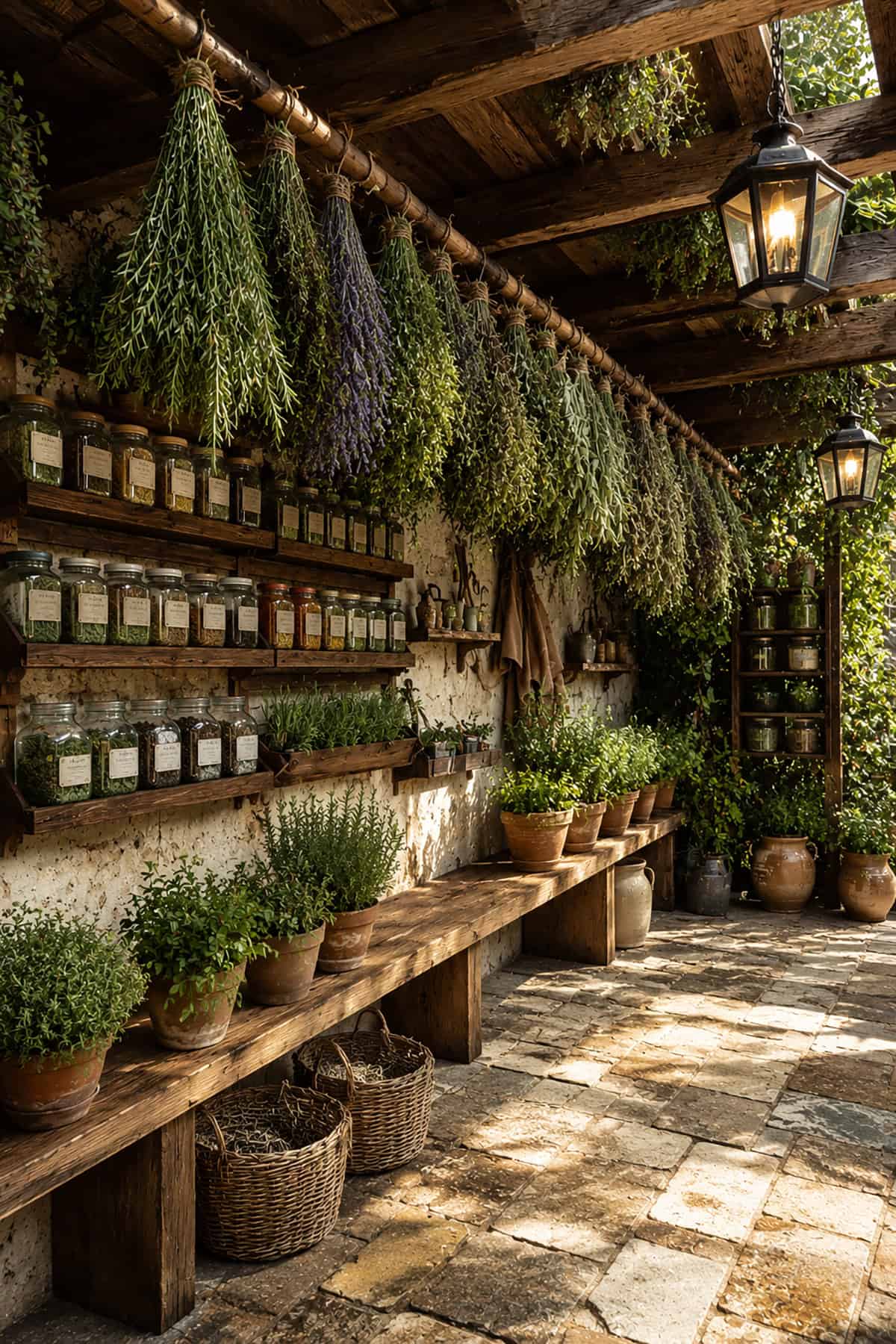 Herb Drying Rail