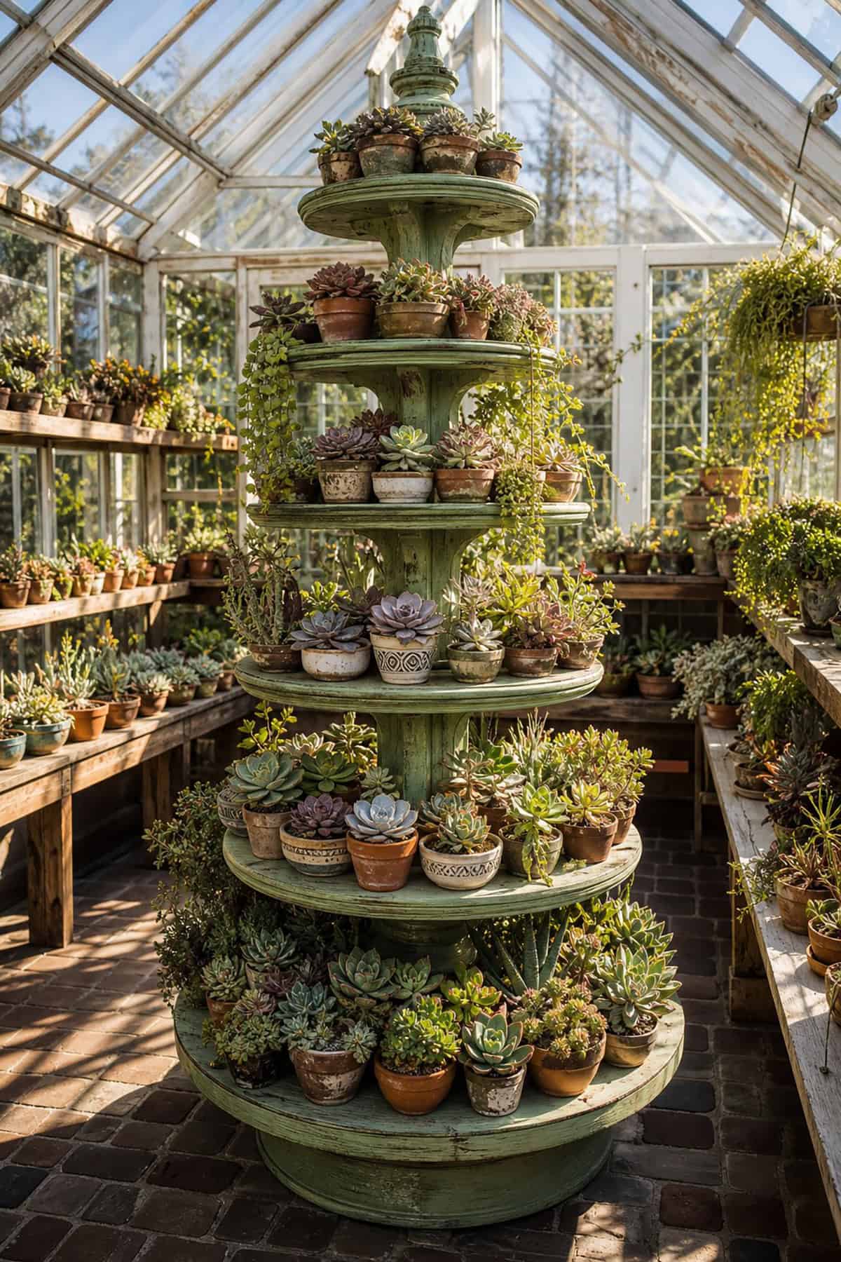 Tiered Corner Shelves