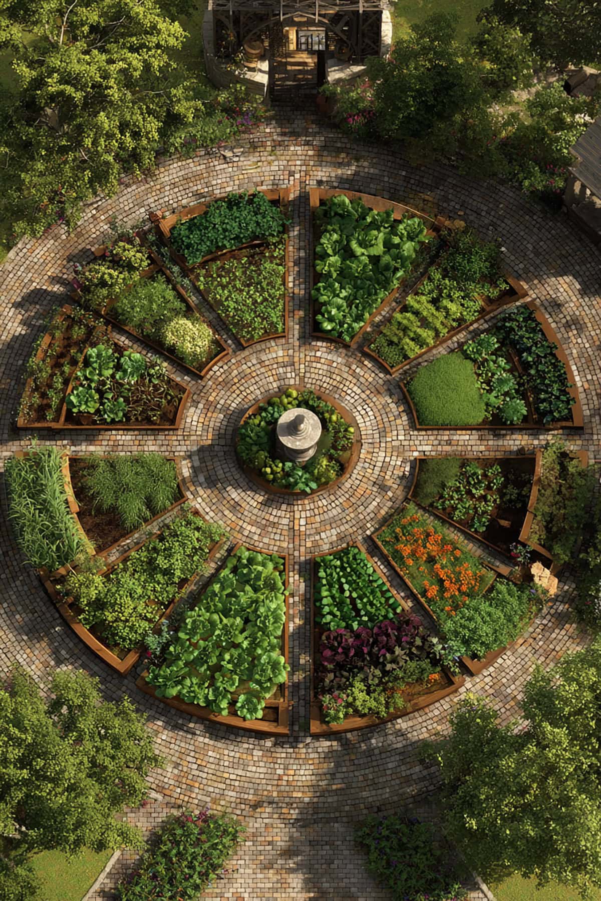 Wagon Wheel Bed Layout