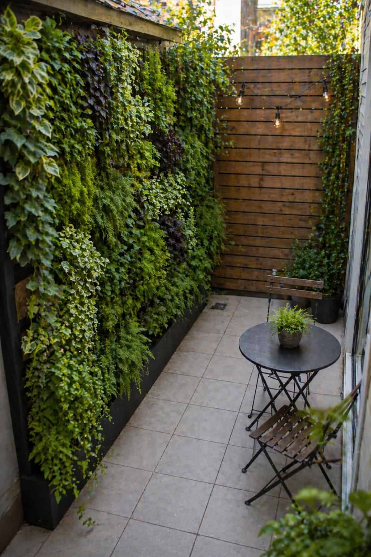 Compact Green Wall Filling One Side Only