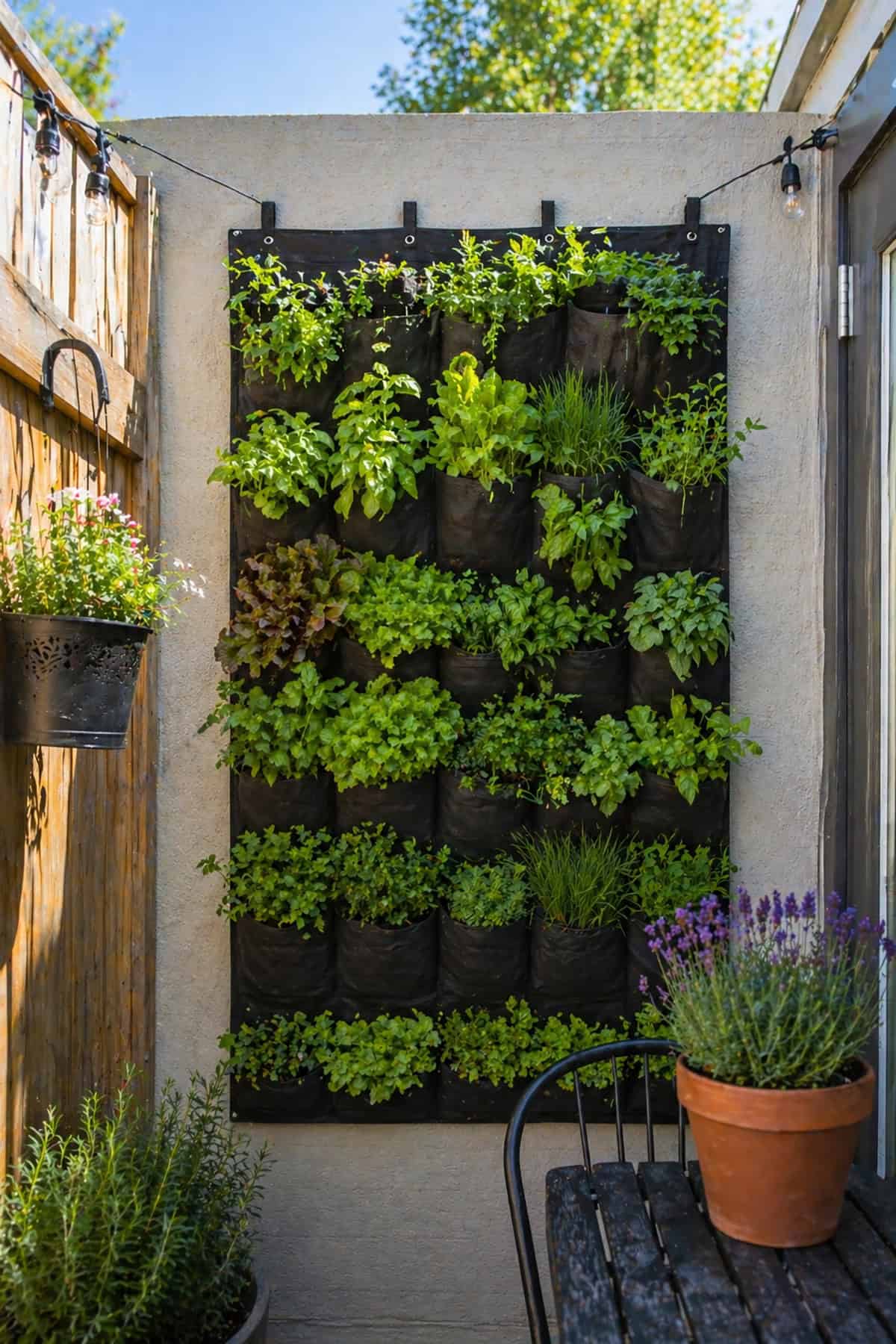 Fabric Pocket Wall Garden for Tight Spaces