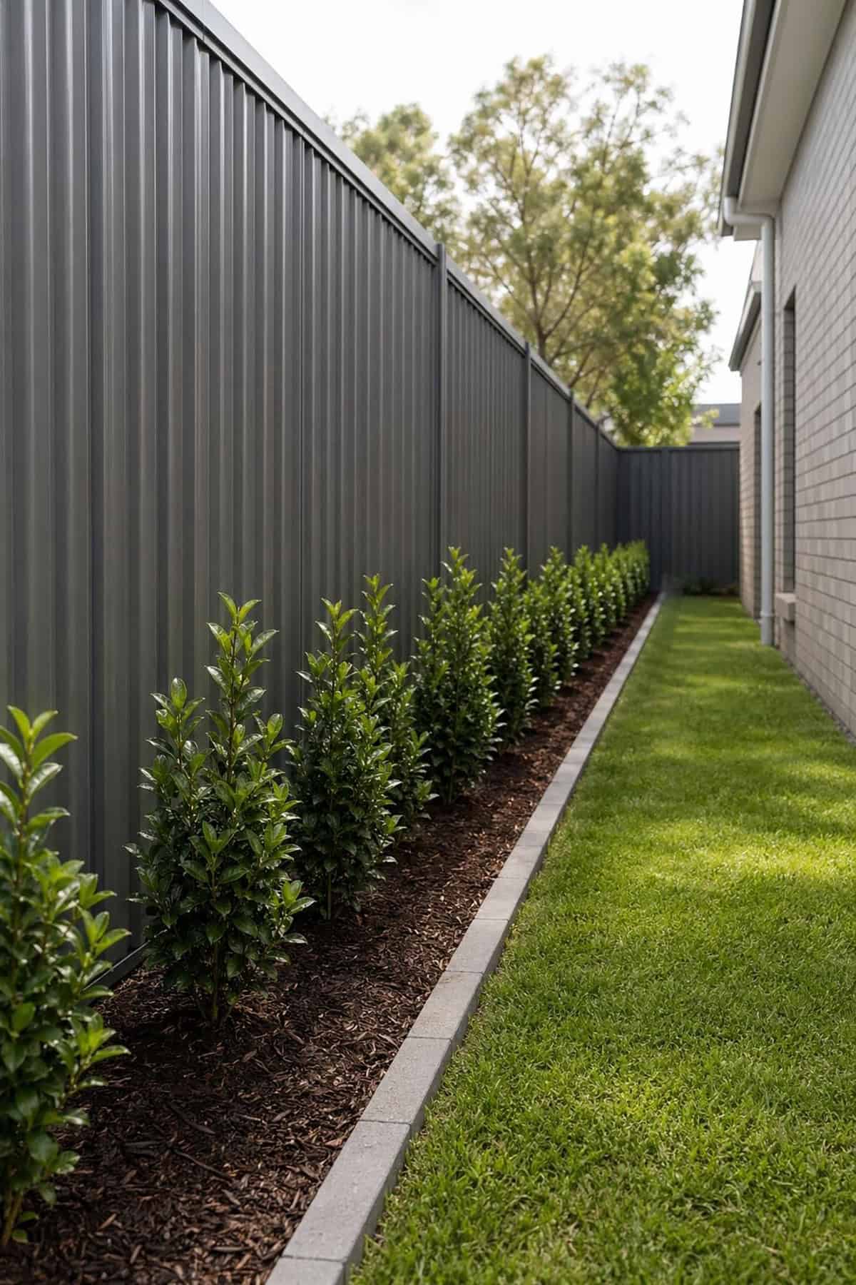 Linear Bed With Repeating Plants for Orde