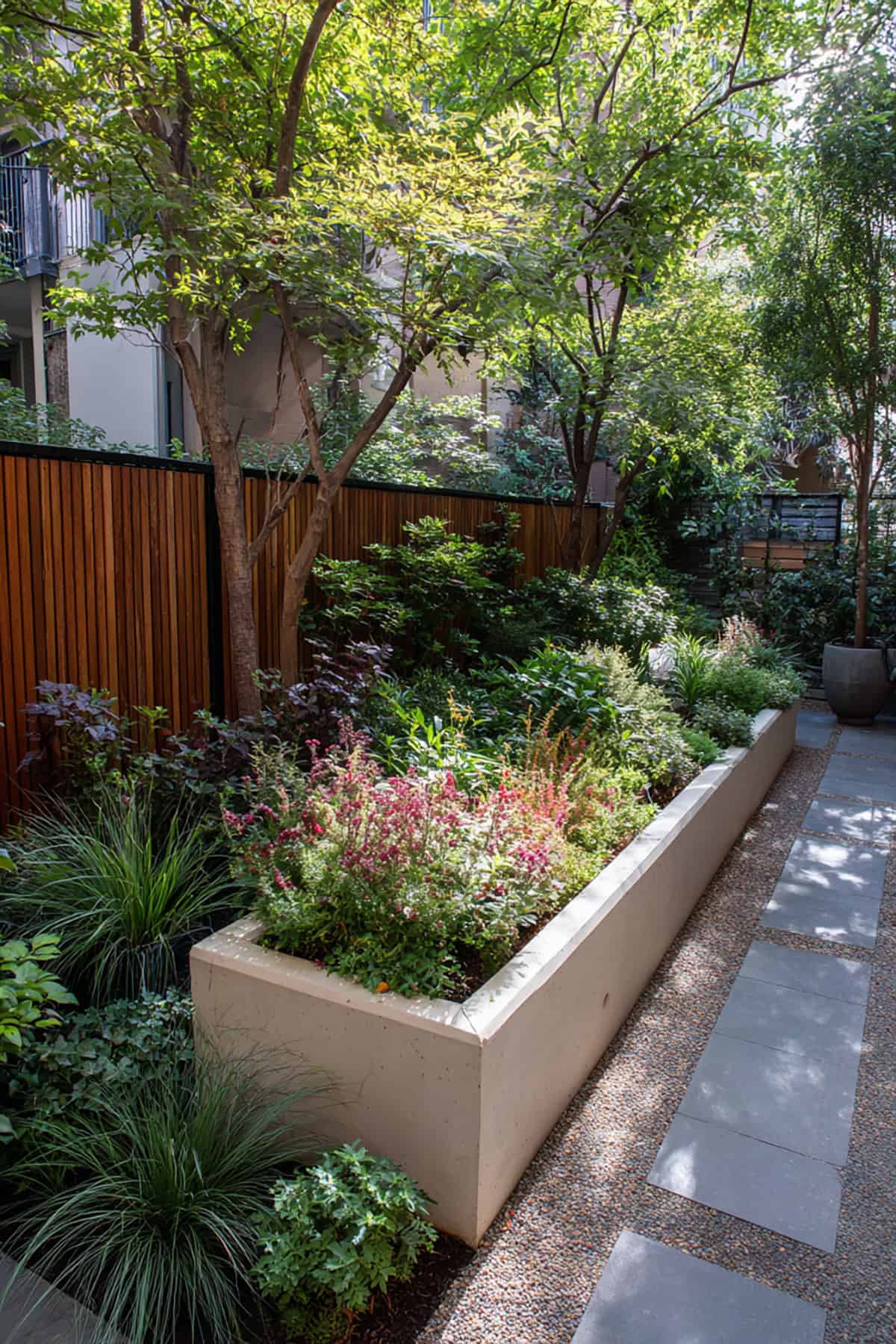 Rectangular Perimeter Planter With Center Space