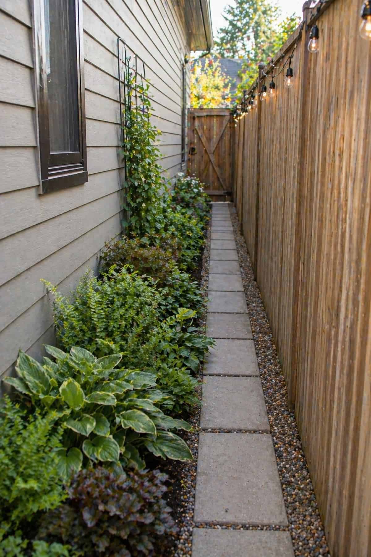 Side Yard Turned Into Garden Strip