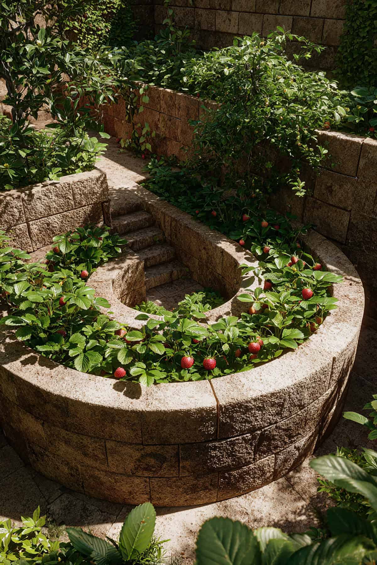 Strawberry Spiral Strawberry Garden Bed