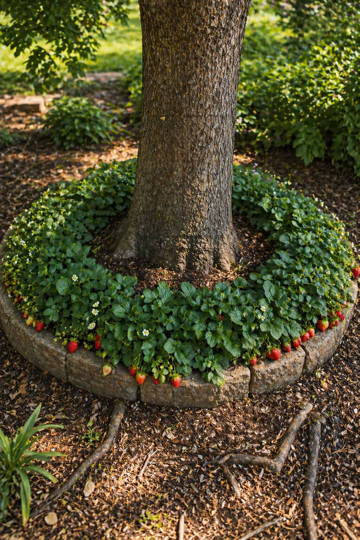 Strawberry Tree Ring Planter Bed