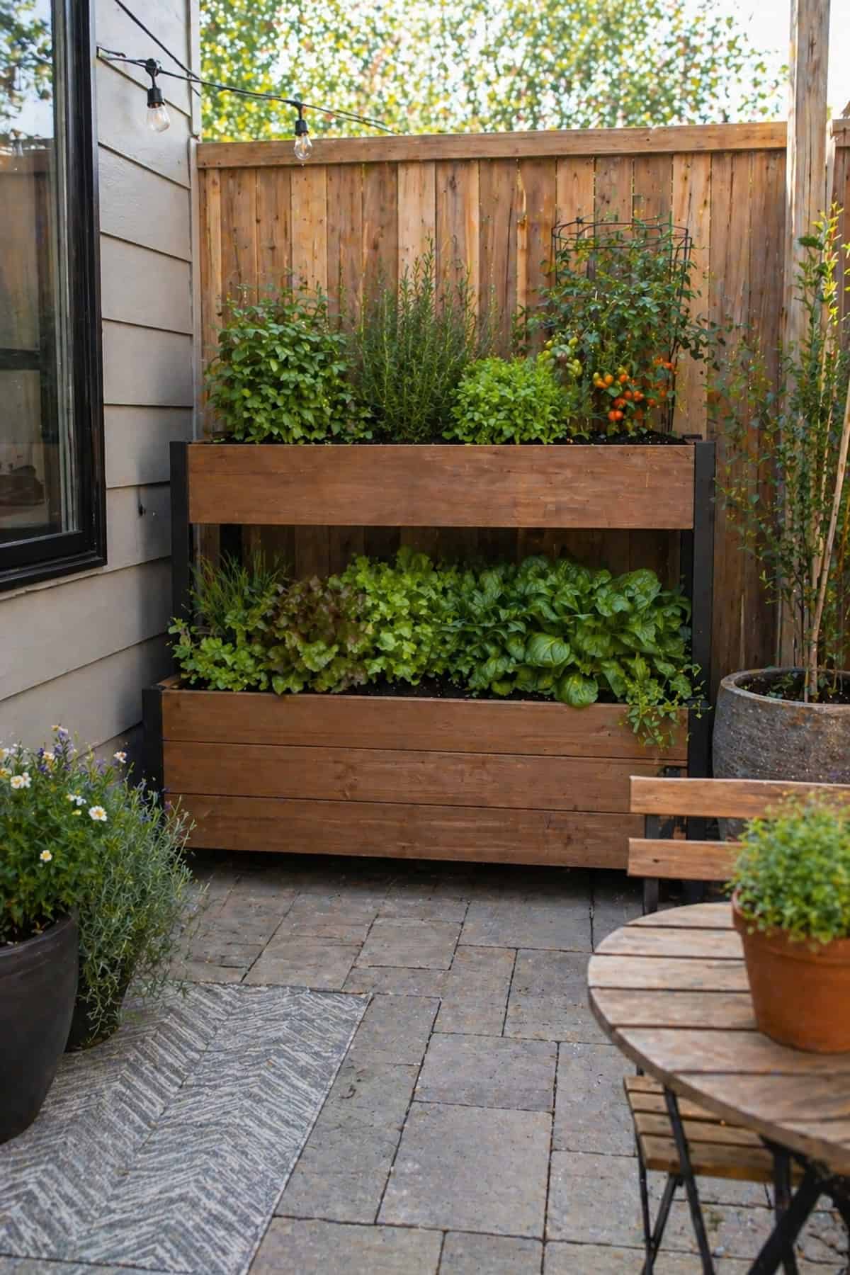 Two Level Planter to Maximize Height