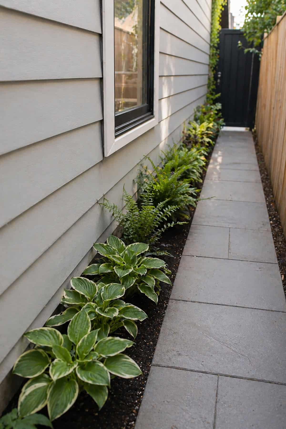 Ultra Thin Bed Along House Wall