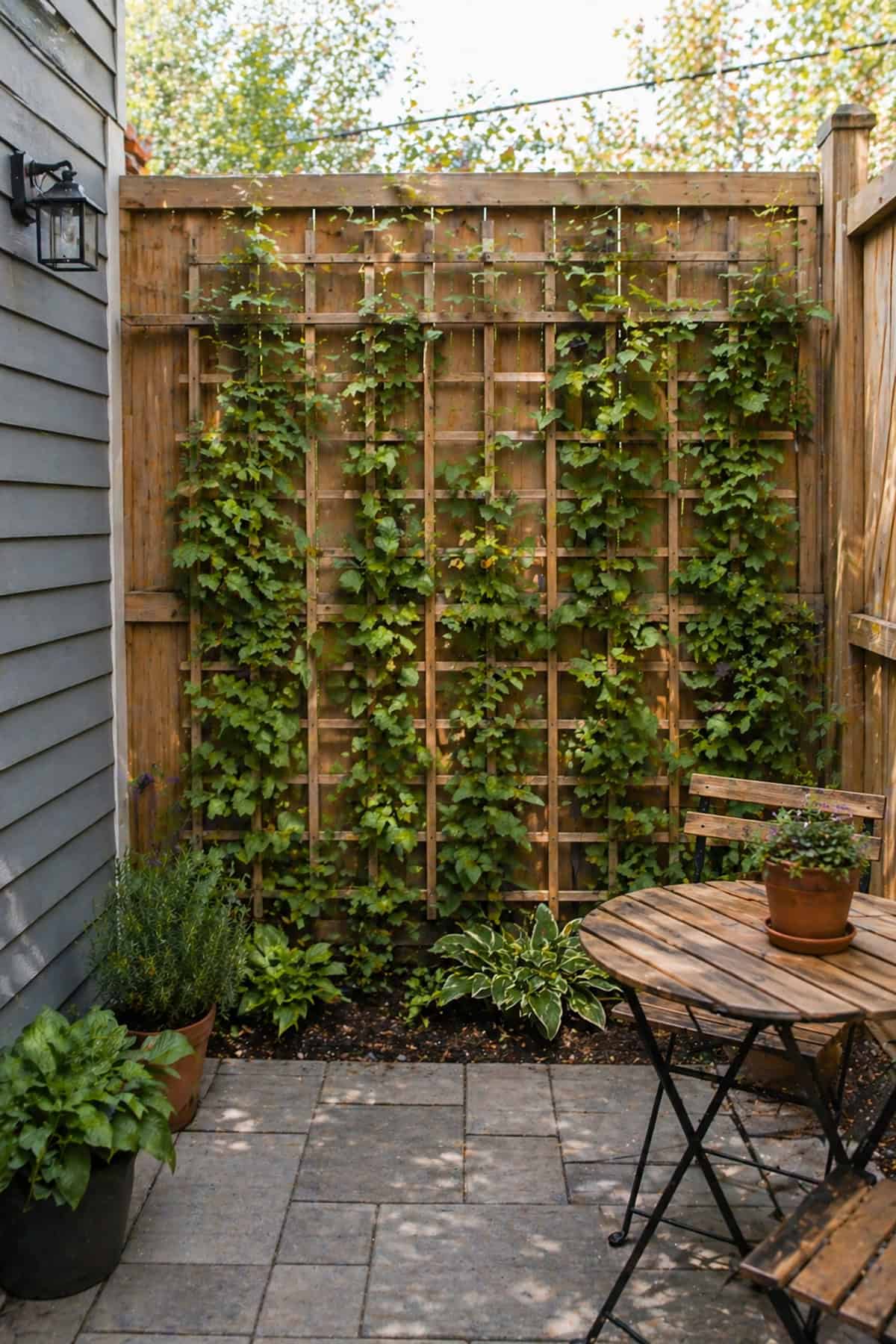 Vertical Trellis Growing Up Instead of Out