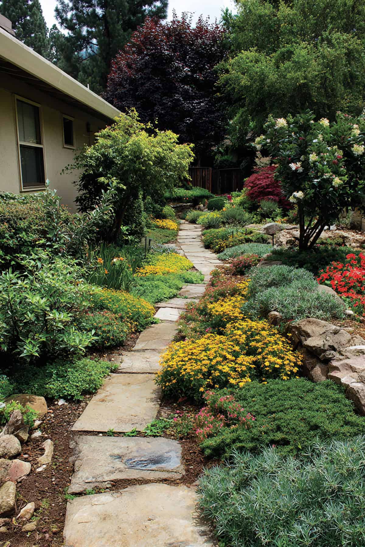 Frame Walkways With Plants
