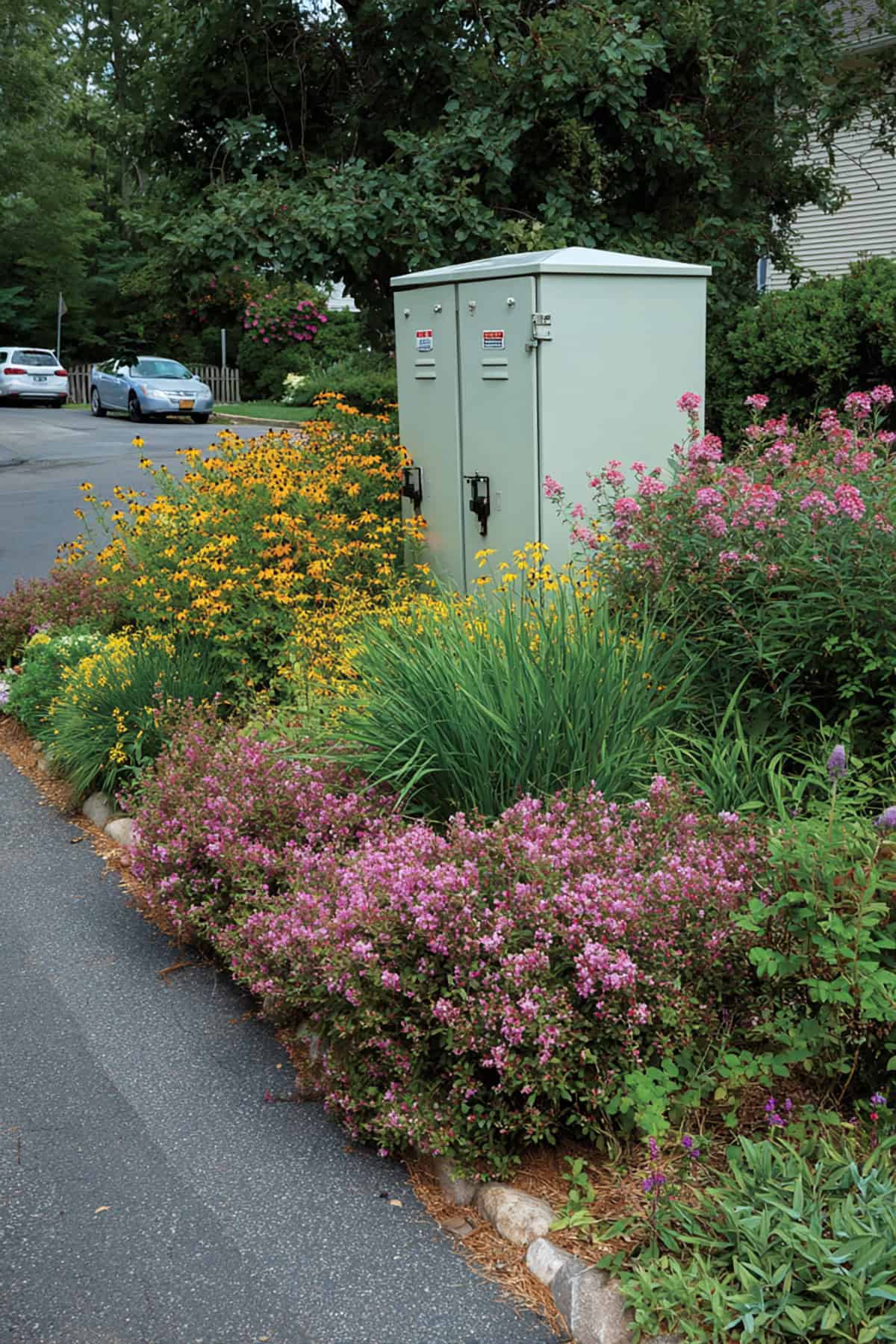 Hide Utility Boxes With Plants
