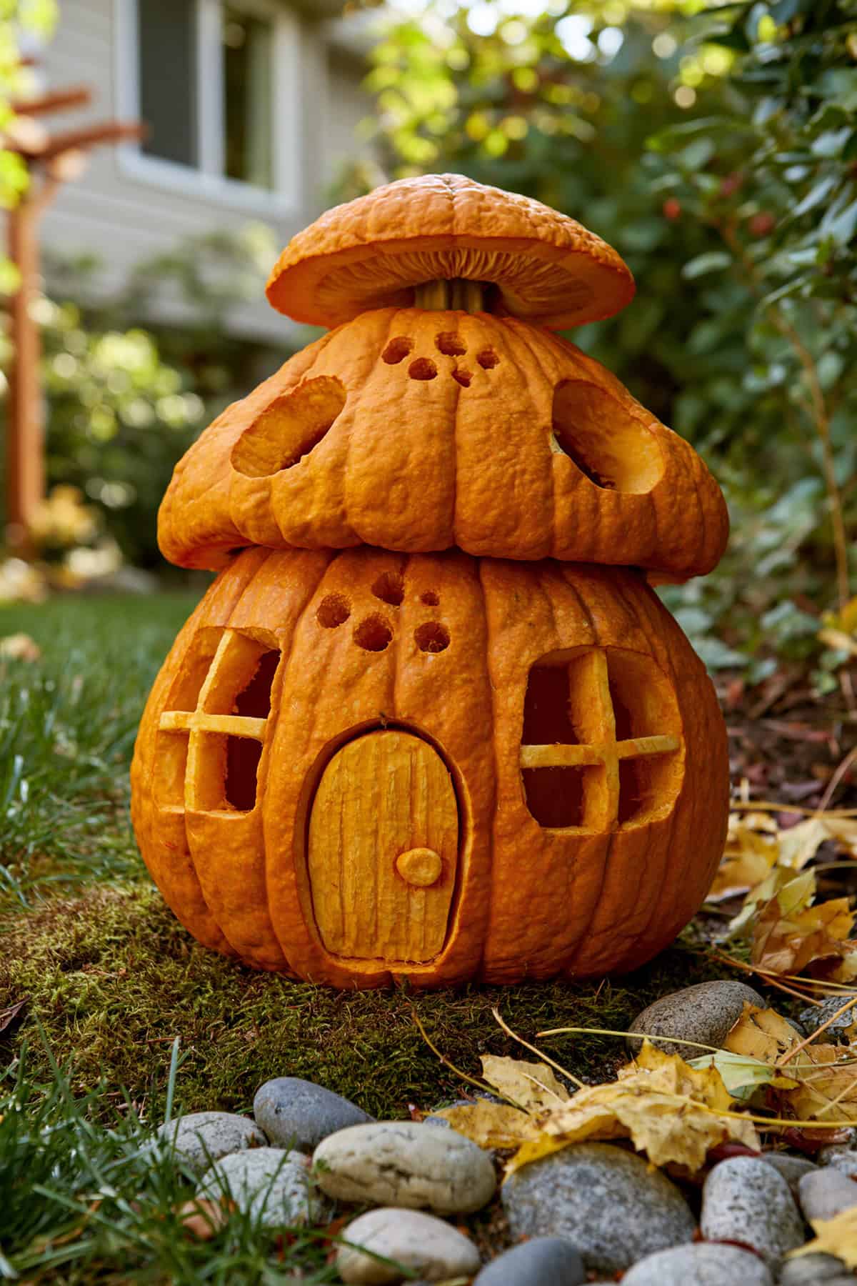 Mushroom Cottage Pumpkin
