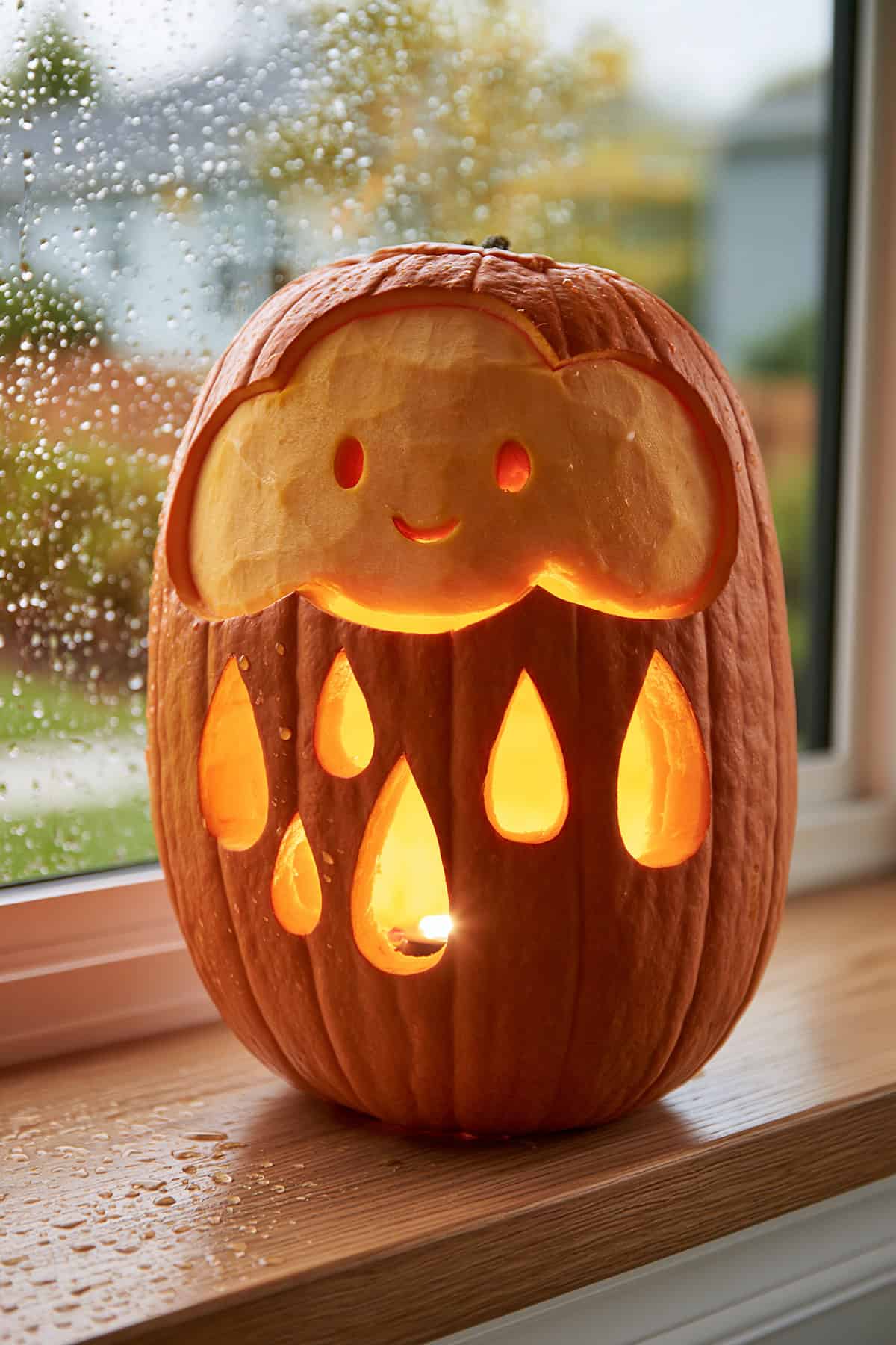 Smiling Rain Cloud Pumpkin