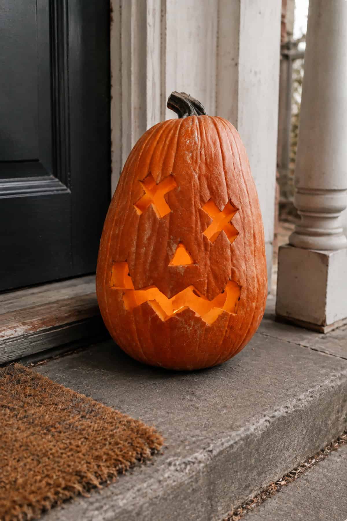X Eyed Pumpkin Face
