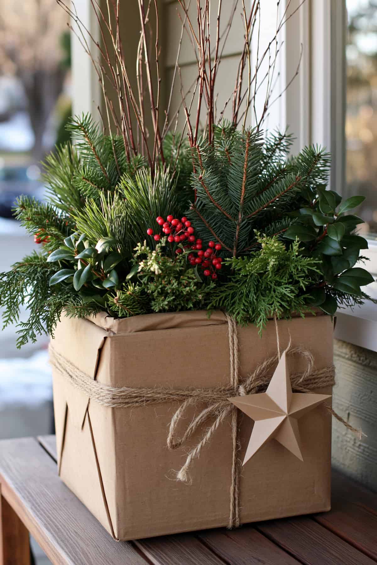 Cardboard Box Hidden Inside A Decorative Wrap