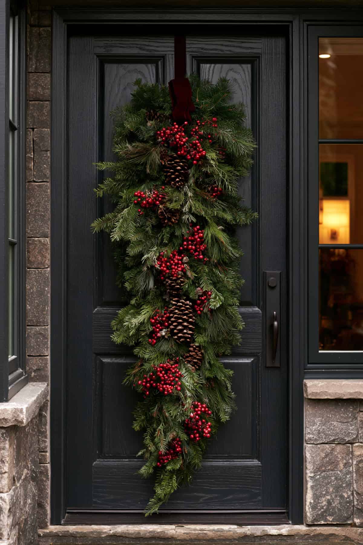 Classic Cedar And Pine Front Door Swag