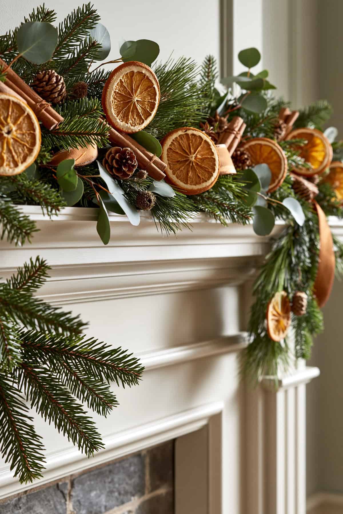 Dried Orange And Evergreen Garland