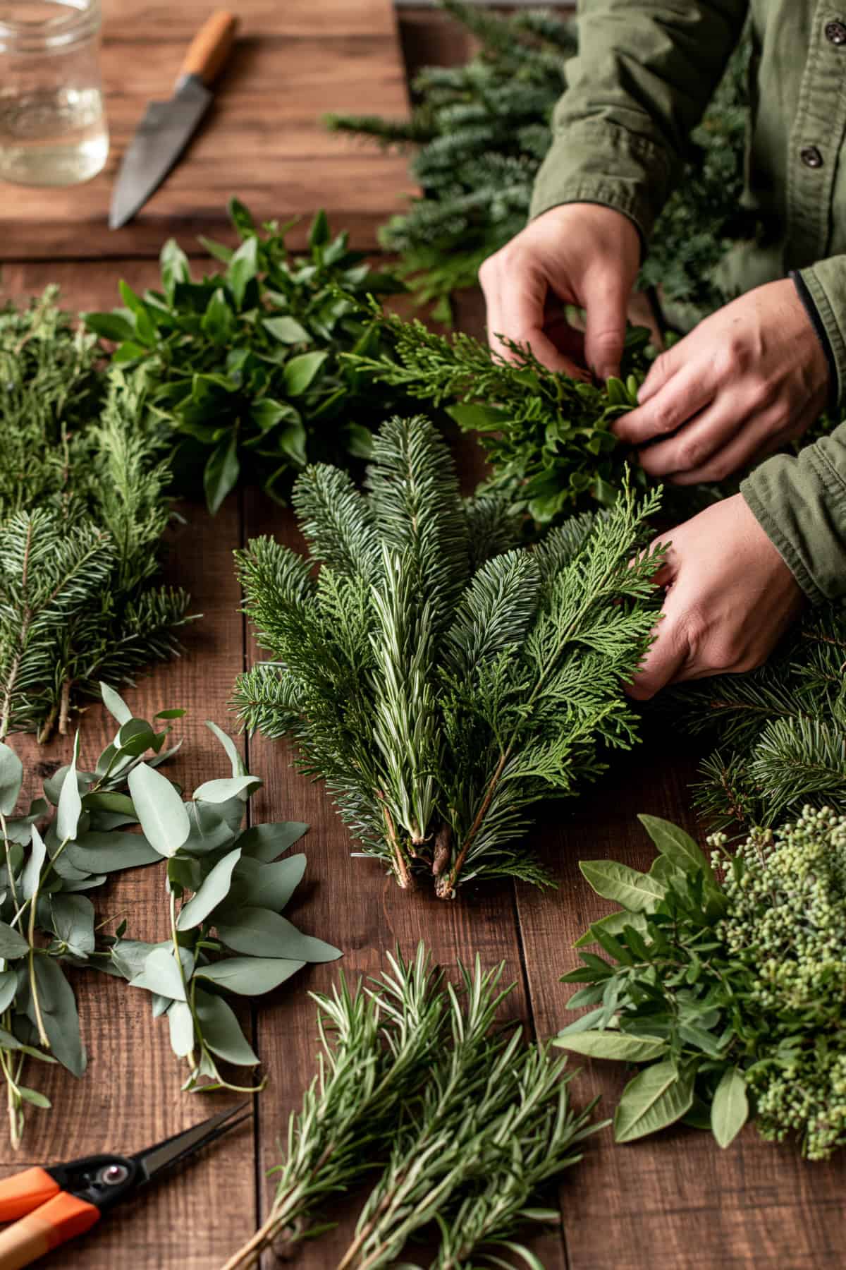 Step 2: Make Small Bundles of Greenery