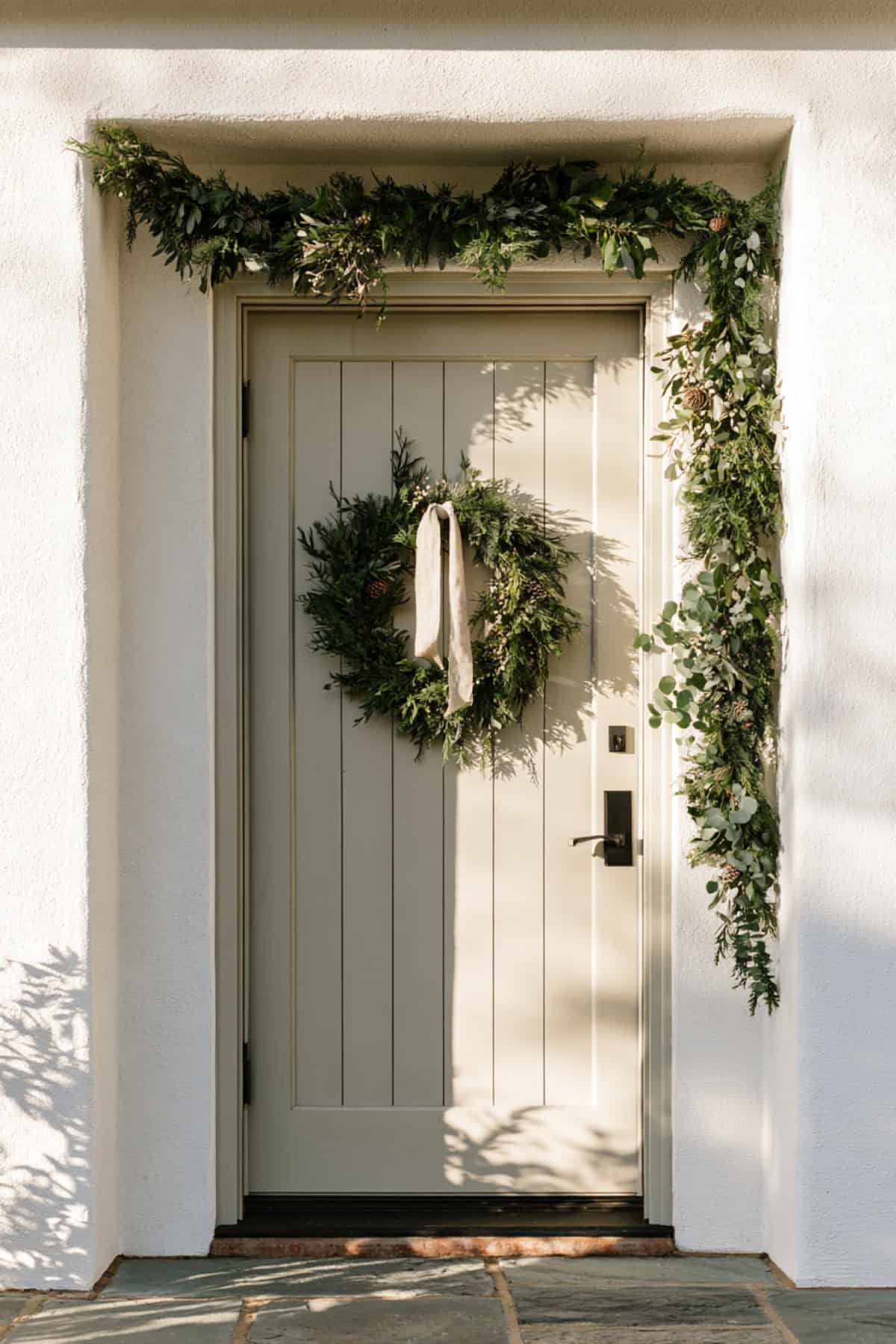 Minimal Scandinavian Greenery Door Decor