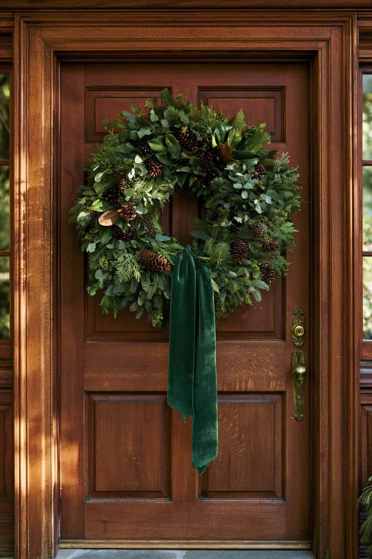 Oversized Mixed Greenery Christmas Wreath