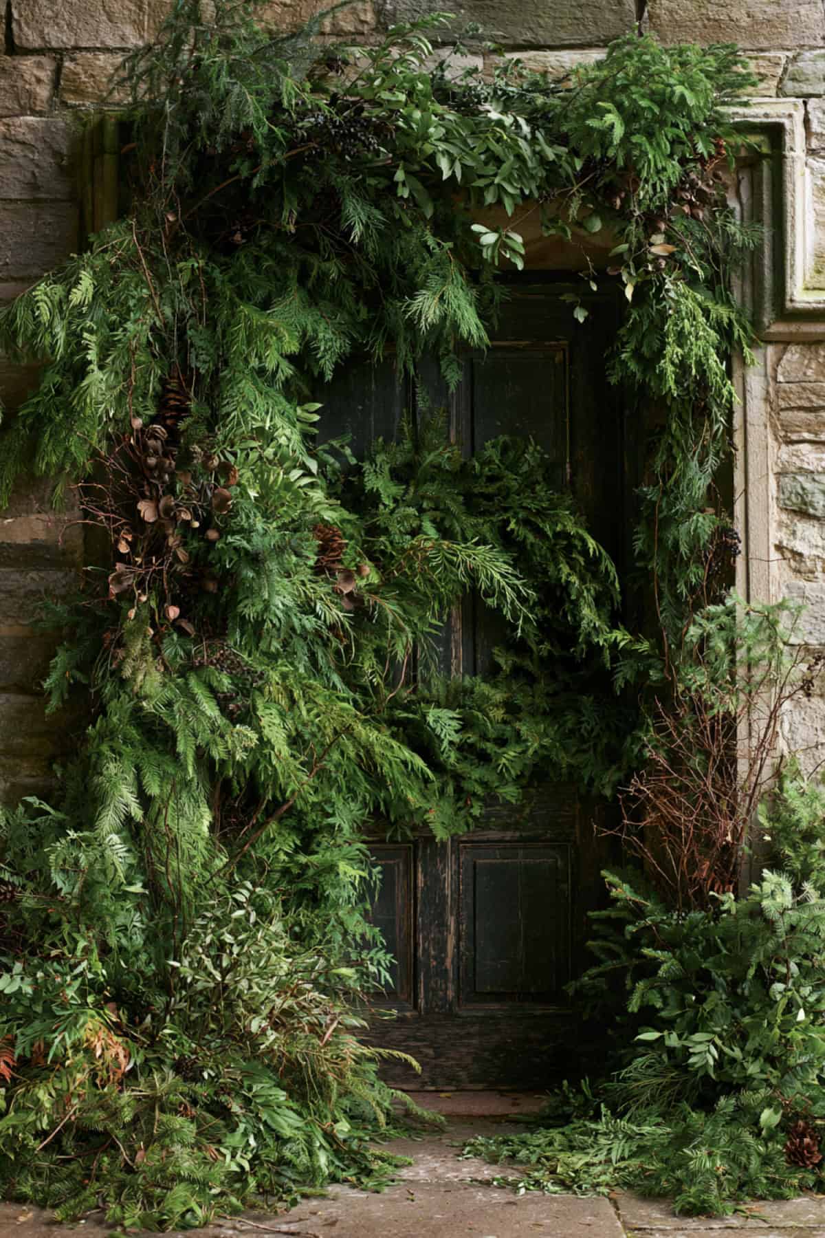 Wild Woodland Greenery Front Door